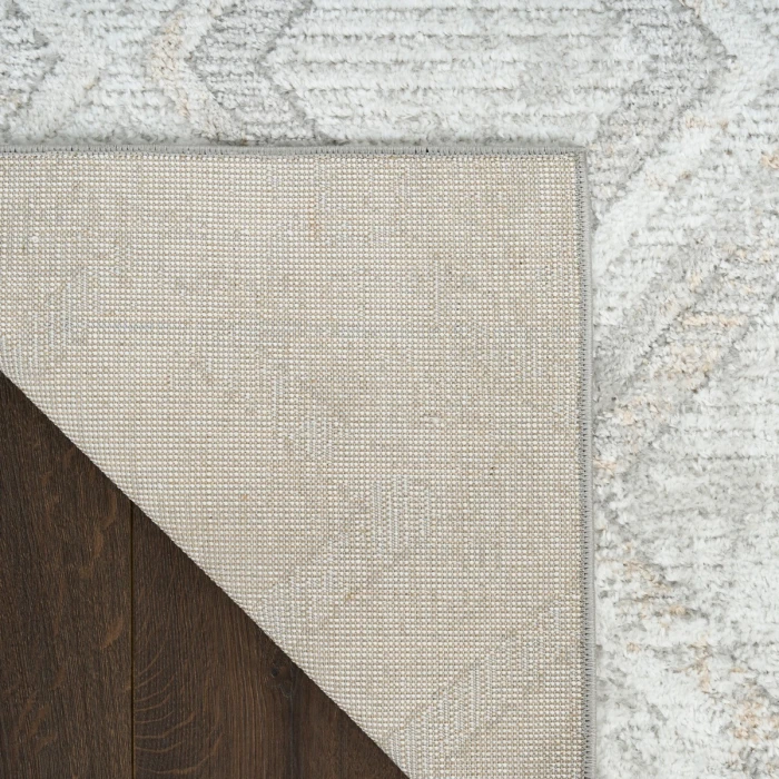 Nourison Dekor Grey DEK05 7 ft. 10 in. X 9 ft. 10 in. Rect. Rug
