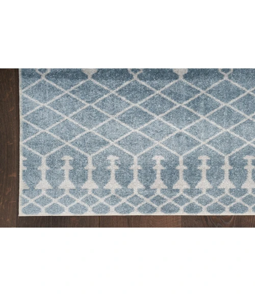 Nourison Astra Machine Washable Blue ASW10 10 ft. X 14 ft. Rectangle Rug