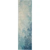Nourison Home Passion PSN10 Navy Light Blue 2 ft. 2 in. X 10 ft. Area Rug