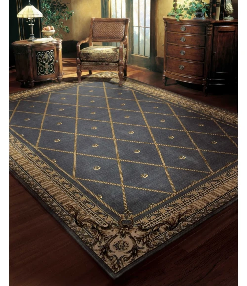 Nourison Home Ashton House Blue AS03 2ft. x 2ft.9in. Rect. Rug