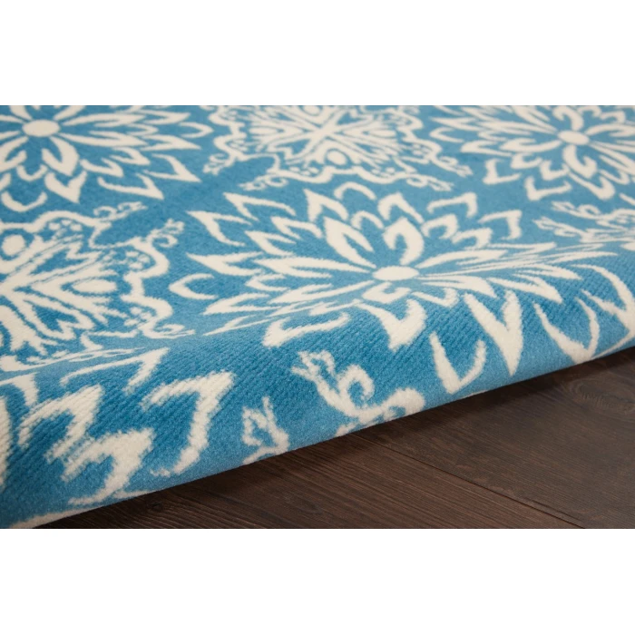 Nourison Jubilant Area Rug JUB06-Ivory/Blue