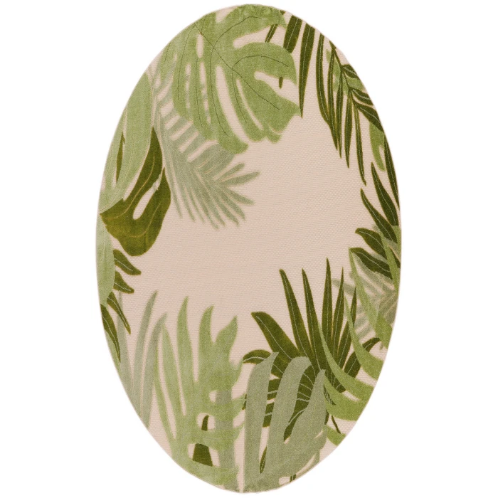 Nourison Aloha Ivory Green ALH40 7 ft. 10 in. Round Rug