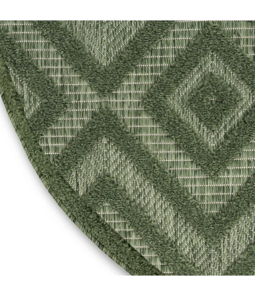 Nourison Home Versatile Green NRV01 8 ft. Round Rug