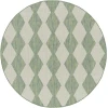 Nourison Positano Blue Green POS04 10ft. Round Rug