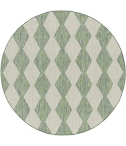 Nourison Positano Blue Green POS04 10ft. Round Rug