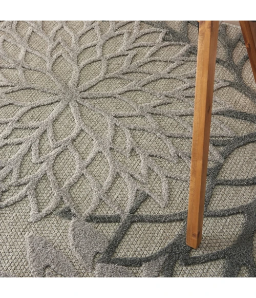 Nourison Aloha Area Rug ALH05-Silver Grey