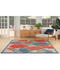 Nourison Aloha Ivory Multicolor ALH33 5 ft. 3 in. X 7 ft. 5 in. Rectangle Rug