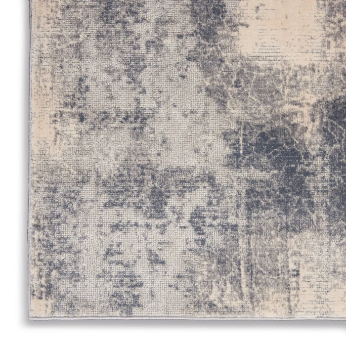 Nourison Rustic Textures Area Rug RUS02-Blue/Ivory