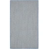 Nourison Home Courtyard COU01 Ivory Blue 3 ft. X 5 ft. Area Rug