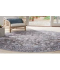 Nicole Curtis Machine Washable Series 1 Olive Ivory SR104 5 ft. 3 in. Round Rug