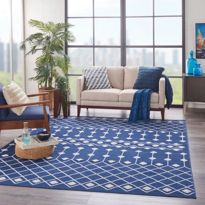 Nourison Grafix Area Rug GRF37-Navy