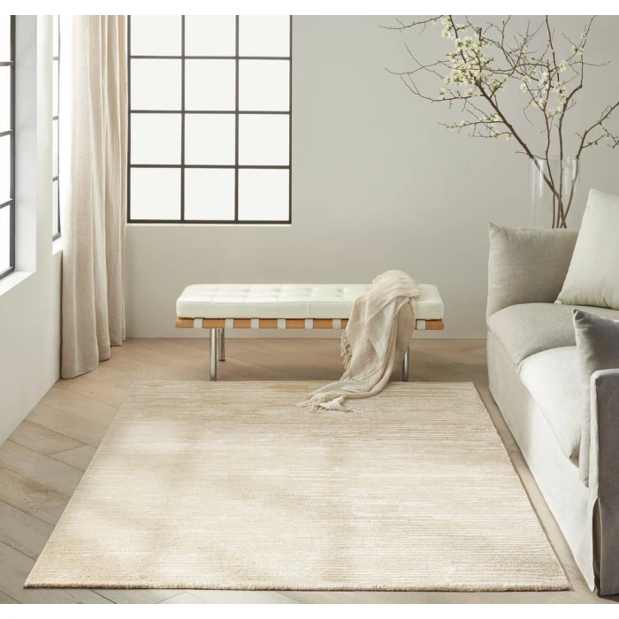 Calvin Klein Linear Area Rug LNR01 Ivory