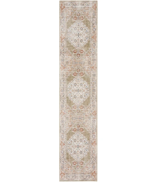 Nourison Astra Machine Washable Area Rug ASW11 Sage Multi