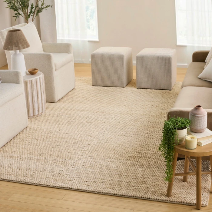 DKNY Pure Knots Beige KNT01 10 ft. X 14 ft. Rect. Rug