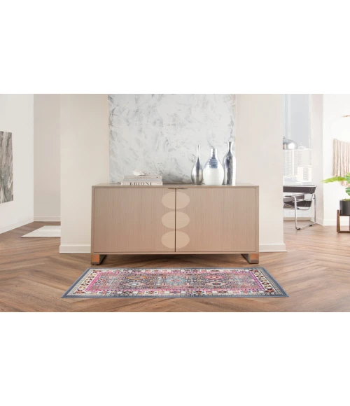 Nourison Vintage Kashan Grey/Multi VKA05 2 ft. X 4 ft. Rectangle Rug