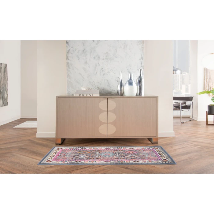 Nourison Vintage Kashan Grey/Multi VKA05 2 ft. X 4 ft. Rectangle Rug