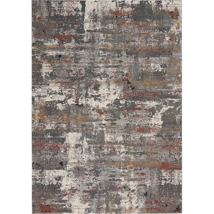 Nourison Tangra Grey/Multi TNR02 5 ft. X 7 ft. Rect. Rug