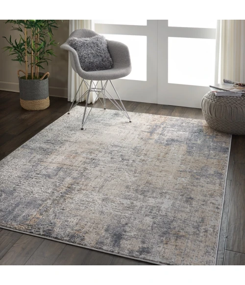 Nourison Rustic Textures Area Rug RUS01-Grey/Beige