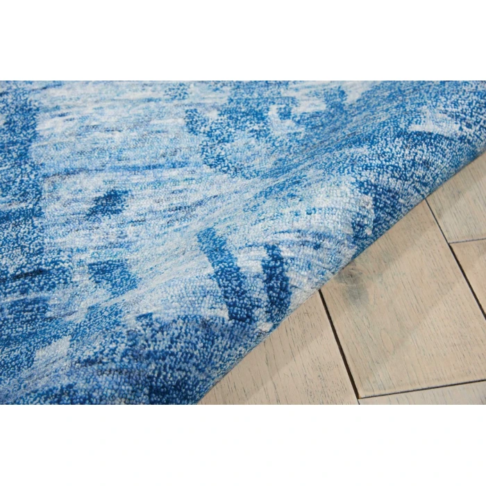 Nourison Home Silk Shadows Blue SHA10 8ft.6in. x 11ft.6in. Rect. Rug