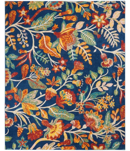 Nourison Allur Area Rug ALR09-Navy Multicolor