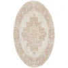 Nourison Home Grafix GRF14 Ivory Beige 8 ft. Round Area Rug