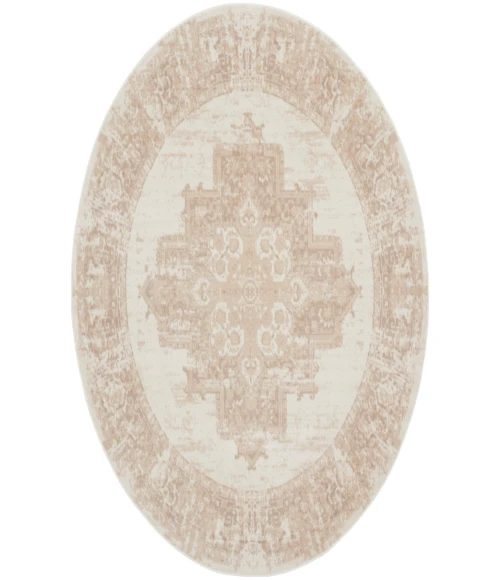 Nourison Grafix Ivory Beige GRF14 8 ft. Round Rug
