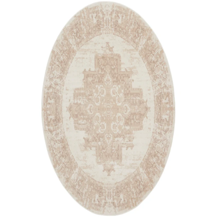 Nourison Grafix Ivory Beige GRF14 8 ft. Round Rug