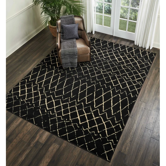 Nourison Grafix Area Rug GRF04-Black