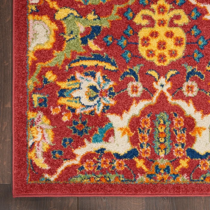 Nourison Allur Area Rug ALR03-Red Multicolor