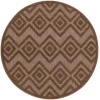 Nourison Home Versatile NRV01 Brown 4 ft. Round Area Rug