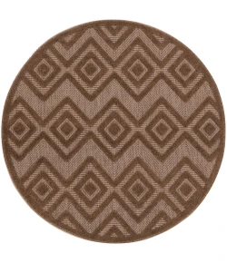 Nourison Home Versatile NRV01 Brown 4 ft. Round Area Rug