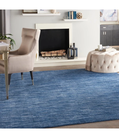 Nourison Nourison Essentials Navy Blue Area Rug NRE01 Navy Blue 10' x 14'