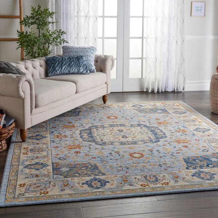 Nourison Majestic Area Rug MST03-Light Blue