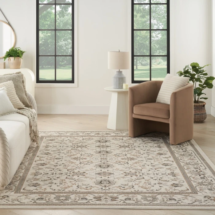 Nourison Serenity Home Ivory Mocha SRH02 10 ft. X 14 ft. Rect. Rug
