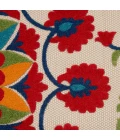 Nourison Aloha Round Area Rug ALH20-Red/Multicolor