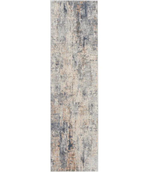 Nourison Rustic Textures Runner Area Rug RUS01-Grey/Beige