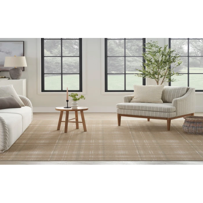 Nourison Grafix Taupe GRF03 9 ft. X 12 ft. Rectangle Rug
