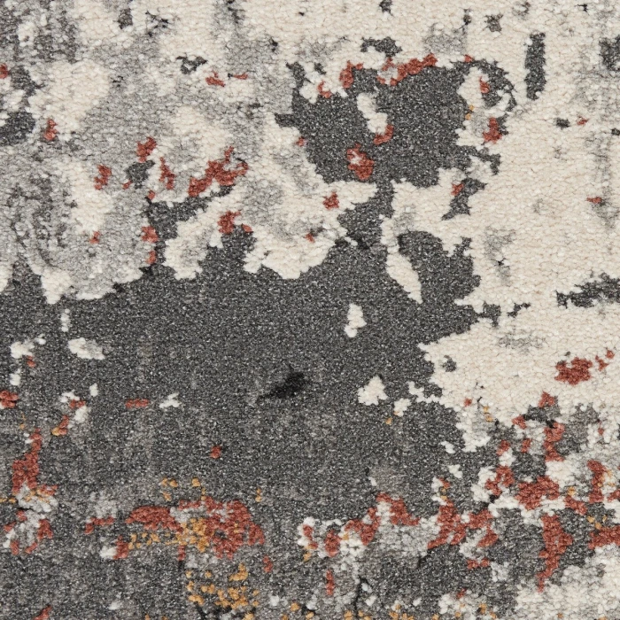 Nourison Tangra Grey/Multi TNR02 8 ft. X 10 ft. Rect. Rug