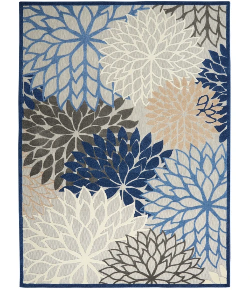 Nourison Aloha Area Rug ALH05 Blue/Multicolor