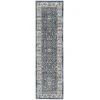 Nourison Home American Manor AMR01 Blue Ivory 2 ft. 2 in. X 7 ft. 6 in. Area Rug