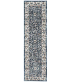 Nourison Home American Manor AMR01 Blue Ivory 2 ft. 2 in. X 7 ft. 6 in. Area Rug