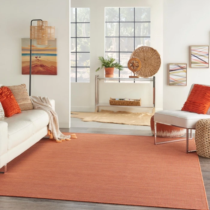 Nourison Positano Area Rug POS01-Terracotta