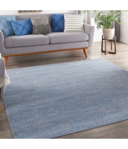 Nourison Home Nourison Essentials NRE01 Blue/Grey 5 ft. Square Area Rug
