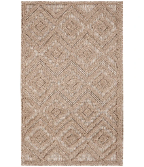 Nourison Versatile Natural Beige NRV01 2 ft. X 4 ft. Rectangle Rug