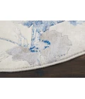 Nourison Somerset Round Area Rug ST18-Ivory/Blue