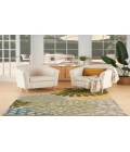 Nourison Aloha Green Multicolor ALH05 5 ft. 3 in. X 7 ft. 5 in. Rectangle Rug
