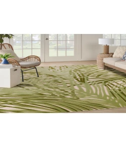 Nourison Home Aloha ALH41 Ivory Green 7 ft. 10 in. X 10 ft. 6 in. Area Rug