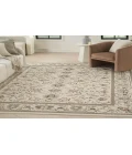 Nourison Serenity Home Ivory Mocha SRH02 9 ft. X 12 ft. Rectangle Rug
