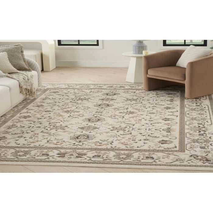 Nourison Serenity Home Ivory Mocha SRH02 9 ft. X 12 ft. Rectangle Rug