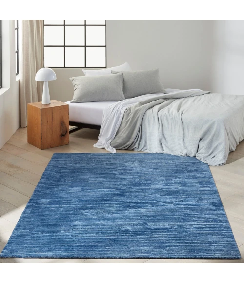 Calvin Klein Linear Area Rug LNR01 Blue